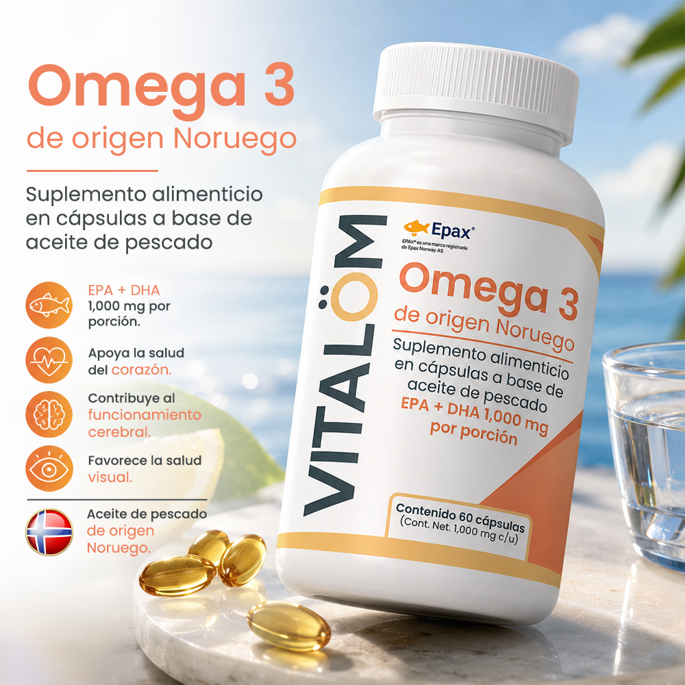 Omega 3 de Origen Noruego (60 cápsulas)